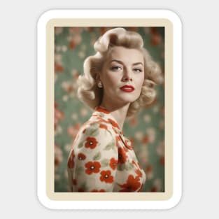 1950s Glam Woman Sticker